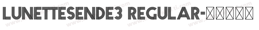 LunettesEnde3 Regular字体转换